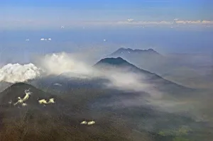 Aerial view, volcanoes on the Malay Peninsula, Malaysia, Asia