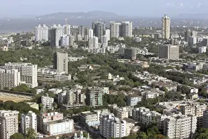Aerial view of wadala with sewri