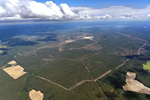 Aerial view of the former Wittstock military training area