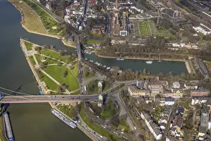 Aerial view, Yachthafen am Eisenbahnhafen