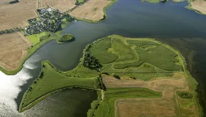 Aerial view, Zudar, Schoritzer Wiek