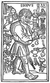 Aesop, from the book and life of the highly famous fabulist Aesopi