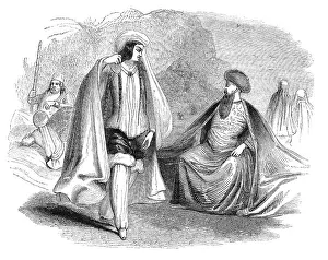 Afghans. Engraving from The Penny Magazine