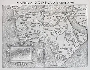 Africa, earliest printed map of the entire African continent