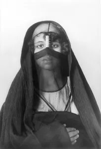 African woman wearing traditional clothing