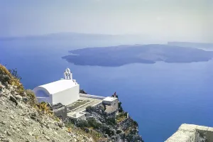 Agios Georgios Chapel, Imerovigli, Santorini Cyclades islands, Greece, Europe, 1972, Europe