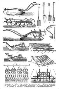 Agricultural equipment, 19th century