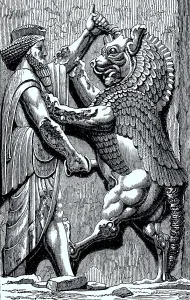 The Ahrimanic Beast is killed by the King
