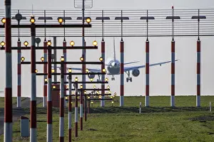 Aircraft approaching the main runway south