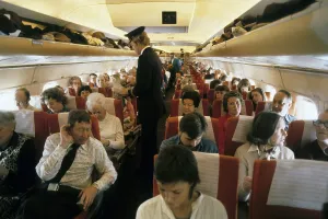 Airline travelling in the 1970s