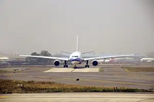 Category Historic EN Prints: Airplane landing at indira gandhi international airport