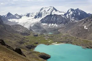 Ala-Kul lake in Tien Shan mountains