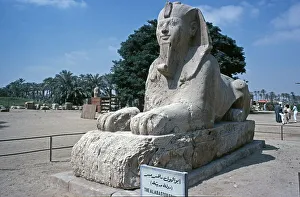 Alabaster sphinx, Memphis, Cairo