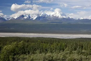 Alaska Range with Mount Hayes, Alaska