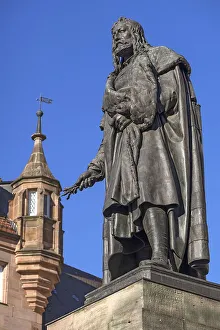 Albrecht Duerer monument, blue sky