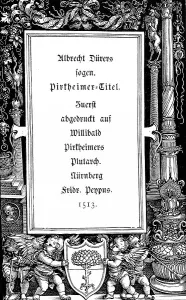 Albrecht Duerer's so-called Pirkheimer Titel
