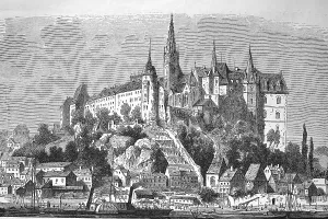 The Albrechtsburg, Albrechtsburg near Meissen in 1880