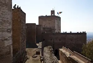 Alcazaba fortress, northern flank facing west