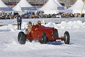 Alfa Romeo 8C Monza on the frozen lake