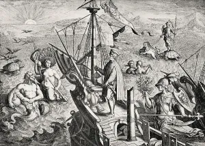 Allegorical glorification of Amerigo Vespucci