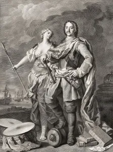 Allegorical portrait of Peter I of Russia