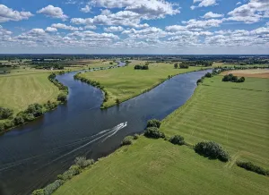 The Aller flows into the Weser at Verden