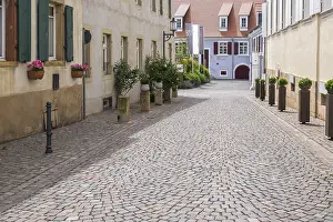 Alley with cobblestones in Deidesheim