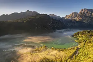 Almsee im Nebel, Totes Gebirge