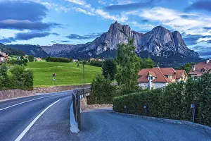 Alpe di Siusi, Seiser Alm with Sassolungo Langkofel Dolomite