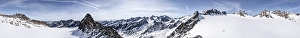 Category Mountain Landscapes Prints: Alpine panorama high mountains with glacier Lisener Ferner