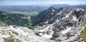 Alpine panorama, Hoher Goell, mountains and landscape