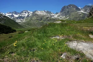 Alpine panorama in the Montafon