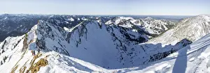 Alpine panorama, summit of the Rotwand