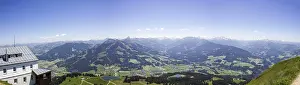 Alpine panorama, view of Westendorf