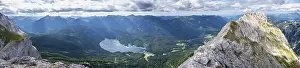 Alpine panorama, Waxenstein on the right