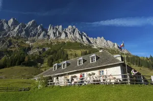 Alpine pasture on Hochkoenig mountain