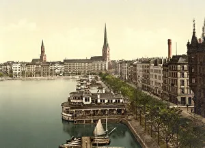 Alster Pavillion at the Jungfernstieg in Hambrug