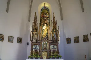 Altar of the Franciscan monastery church of St Mary in Franconian Switzerland