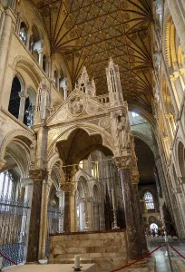 Altar inside cathedral church, Peterborough