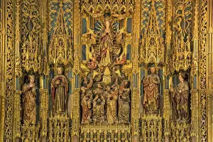 Altar, Old Cathedral (Se Velha) in the historic centre of Coimbra