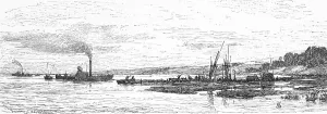 Amber dredger on the Curonian Spit