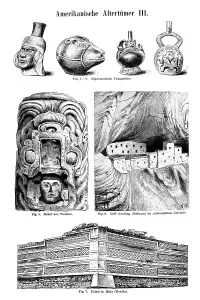 American antiquities III, an illustration from Meyers Konversations-Lexikon