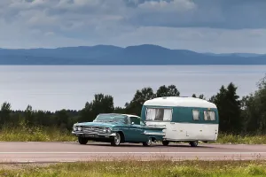 Category Scandinavia Prints: American classic car, Chevrolet Impala Coupe built 1960