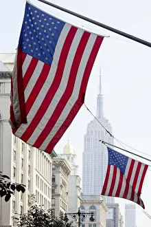 American national flags, Empire State Building