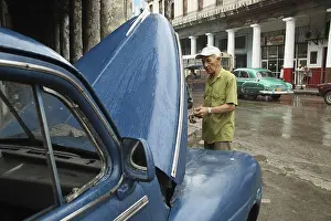 American vintage car, Havana, Cuba, Caribbean