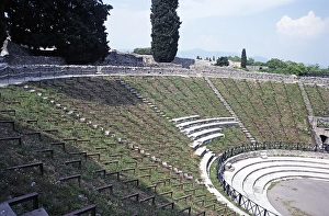 Amphitheatre at the archaeological site of Roman Pompeii, Italy 1999
