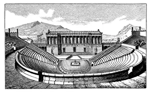 Amphitheatre at Segesta, illustration