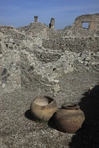 Amphorae at the Antiquarium, Pompeii