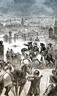 Amsterdam flooded by order of the Prince of Orange