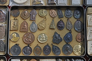 Amulet market, Bangkok, Thailand, Asia